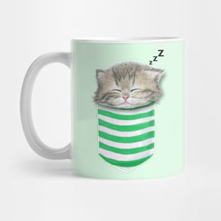 Cat in the pocket Mug